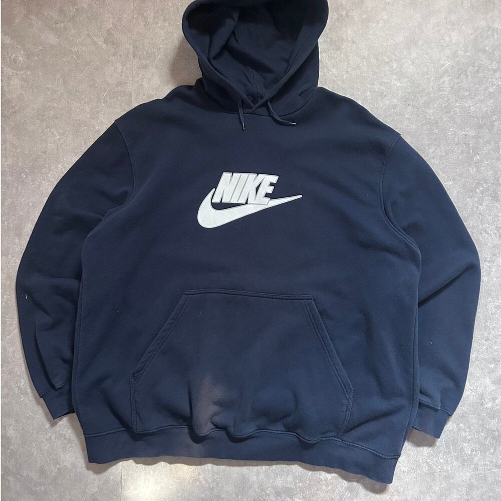 2000s Vintage Nike Navy Hoodie -XXL